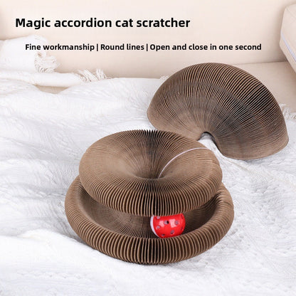 Magnetic Organ Style Corrugated Paper Cat Scratching Board Wear Scratch Resistant Toy