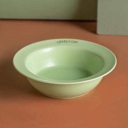 Elevated Dog Bowl with Neck Protection Macaron Series Acrylic Stand Ceramic Cat Food Bowl Non Slip Pet Feeder for Small Medium Dogs Cats