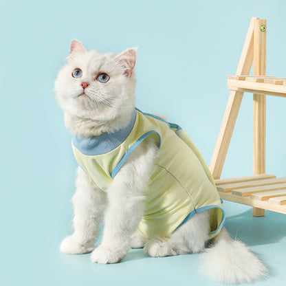 Summer Breathable Cat Sterilization Clothing Female Cat Weaning Pet Clothes Pure Cotton High Elastic Dog Clothes Pet Clothing