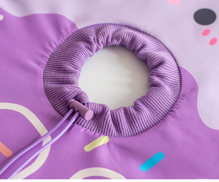 Deepened Neck Adjustable Waterproof Elizabethan Collar Anti Bite for Cats Dogs