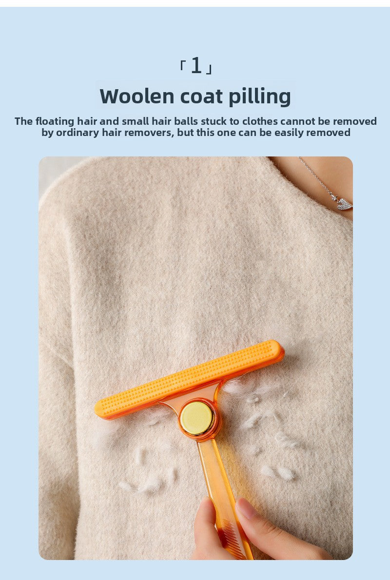 Manual Double-Sided Woolen Fabric Shaver Tool for Household Pet Coat Hair Lint Removal