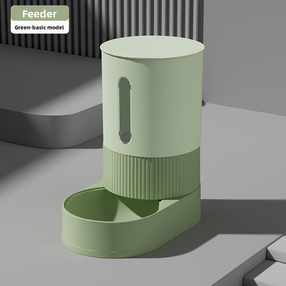 Automatic Cat and Dog Feeder and Water Dispenser Combo with Double Bowls, Neck Protection, Anti-Clumping, Large Capacity Pet Food Utensils