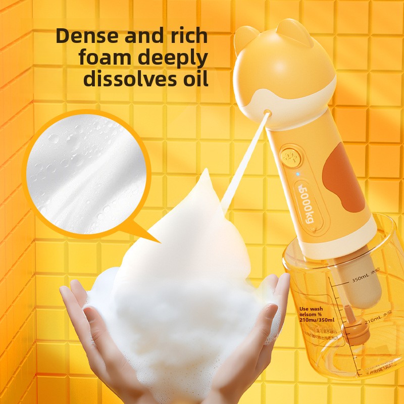 Smart Pet Bubble Machine with Cute Deer Look for Dog Cat Shower