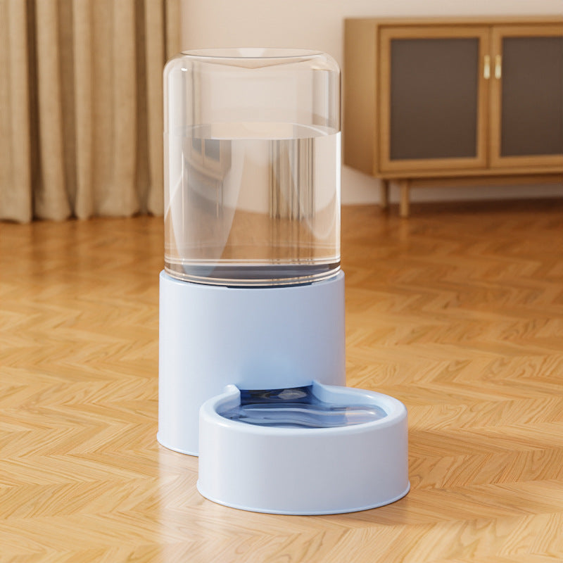 Automatic Cat Dog Water Dispenser with Food Feeder and Grain Storage Bucket