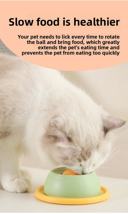 Interactive Cat Lick Mat Slow Feeder Toy for Boredom Relief Dental Care and Anti-Tip Self Entertainment with Cat Treats