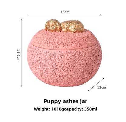 Pet Funeral Urn for Cats Dogs Cremation Memorial Box with Engraving Plate for Ashes Keepsake Aftercare Pet Loss Gift