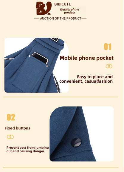 Pet Crossbody Bag Cat and Dog Outing Bag Portable Shoulder Bag New Dog and Cat Travel Bag