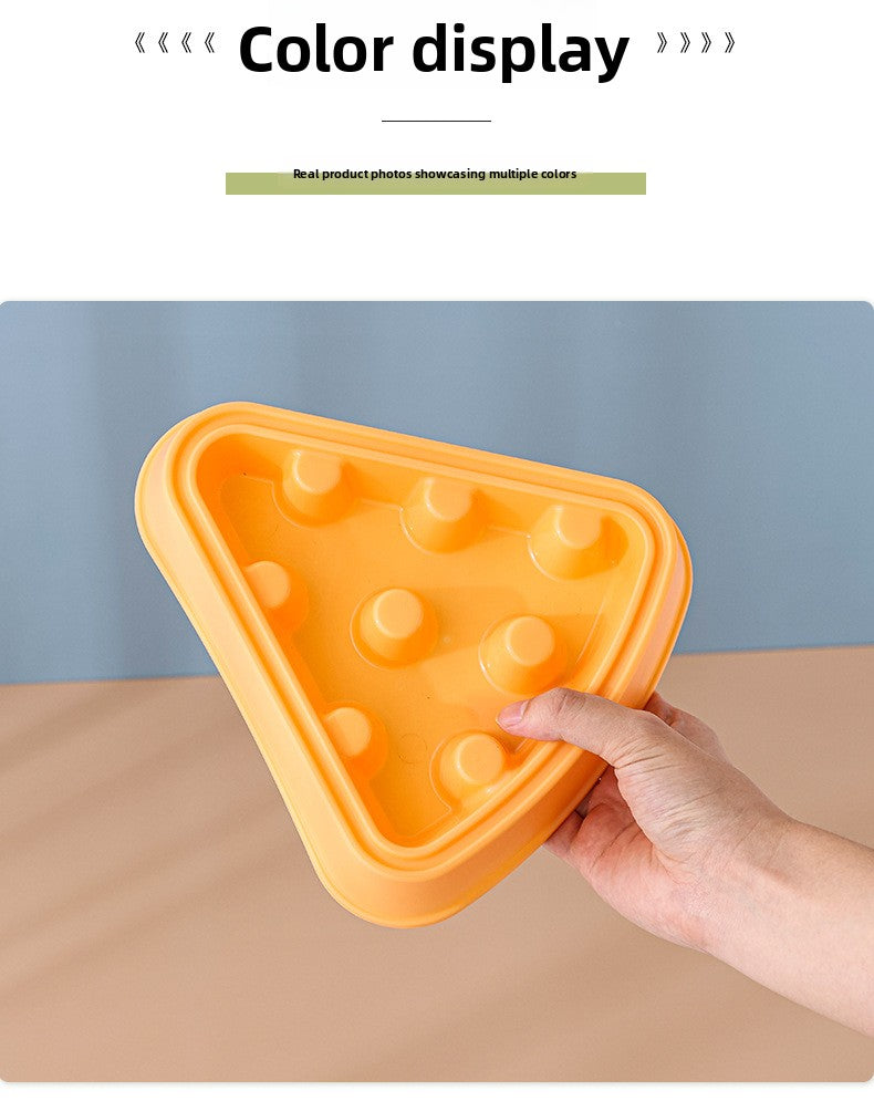 Interactive Puzzle Feeder Bowl Large Size Slow Feed Dog Bowl Anti Gulping Choking Cartoon Pizza Design Fun Pet Supplies for Dogs Cats