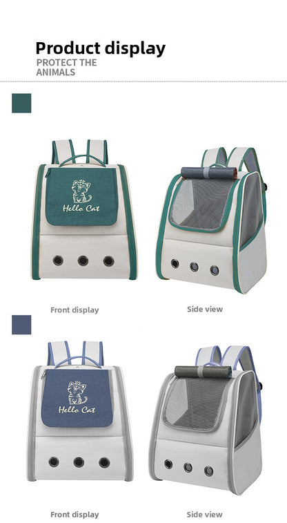 Outdoor Portable Space Capsule Breathable Pet Cat Dog Backpack Bag