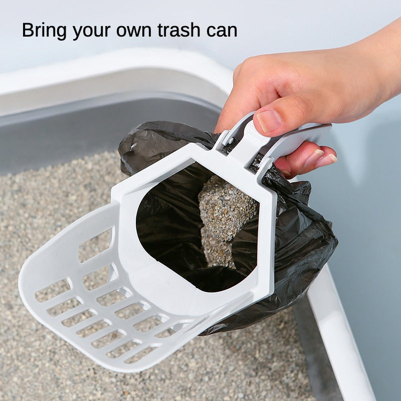 Large-capacity integrated cat litter shovel cat excrement trash can shovel excrement storage box pet cleaning supplies