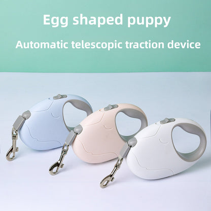 Automatic Retractable EggShape Leash for Effortless Dog Walks