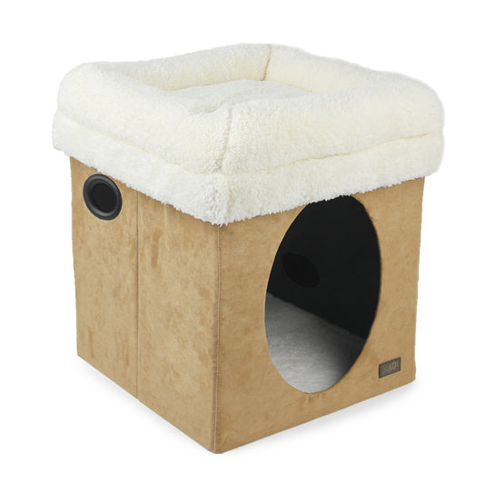 Winter Warm 2-In-1 Foldable Cat Castle Pet House