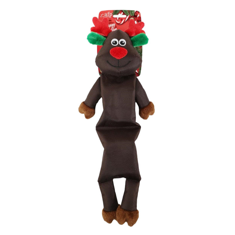 Multiple Christmas Pet Toys Pinecone Treat Dispenser Dog Chew Toy Teaser Wand Pet Bed Set