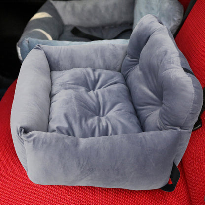 Heavy Duty Waterproof Dog Car Seat Cover Non Slip Pet Bed Mat with Safety Belt for Cars Trucks and SUVs Washable Travel Cushion for Dogs and Cats