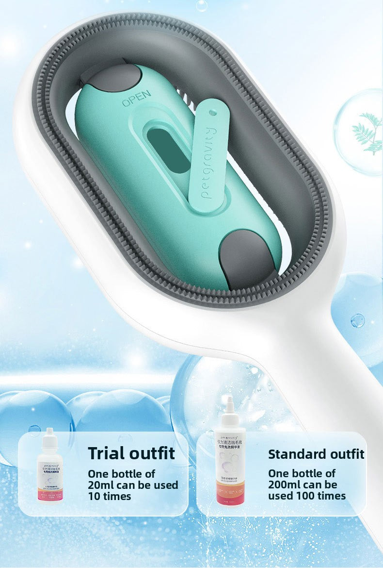 Reusable Pet Hair Removal Comb with No Wash Sticky Wipes Cat Dog Grooming Brush for Shedding Control and Furniture Carpet Clothes Fur Cleaning