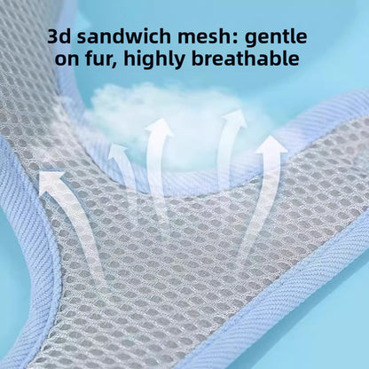 Small Dog Outdoor Walking Leash Vest Style Chest Harness for Teddy Bichon Pomeranian