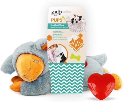 Amazon Hot-Selling Dog Anxiety Companion Sleep Toy Interactive Cute Plush Heartbeat Lamb Pet Toy