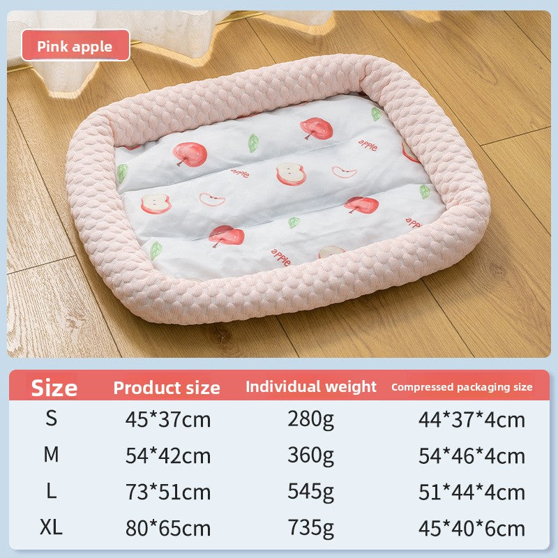 Cooling Ice Silk Pet Nest Mat Summer Sleep Pad for Cats Dogs