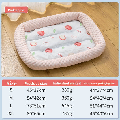Cooling Ice Silk Pet Nest Mat Summer Sleep Pad for Cats Dogs