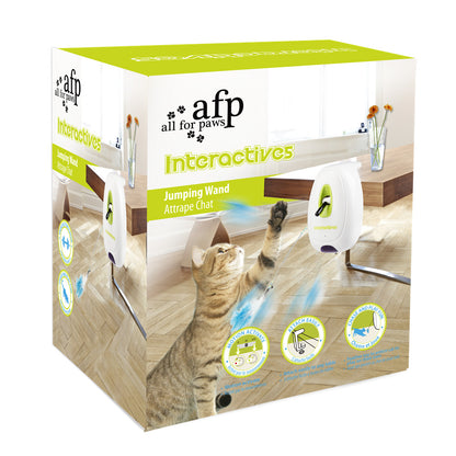 Smart Electric Cat Tease Stick Fixed Knob Auto-Sensing Feather Ribbon Fun Toy