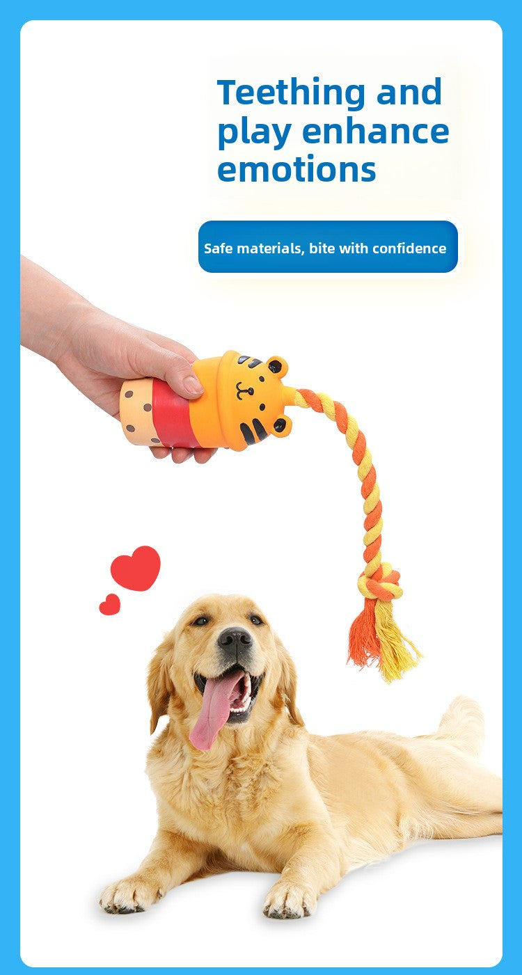 Interactive Dog Toys with Squeaky Sound Chew Durable for Small and Medium Dogs Self Entertainment Toy to Relieve Boredom Exhaust Energy Pet Chew Supplies