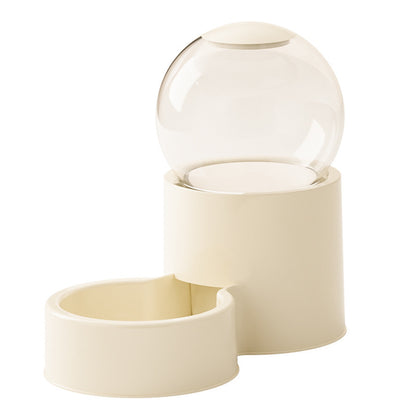 Automatic Cat Dog Water Dispenser with Food Feeder and Grain Storage Bucket