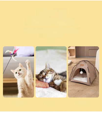 New Cat Tent Enclosed Foldable Oxford Cloth Cat House Dog House