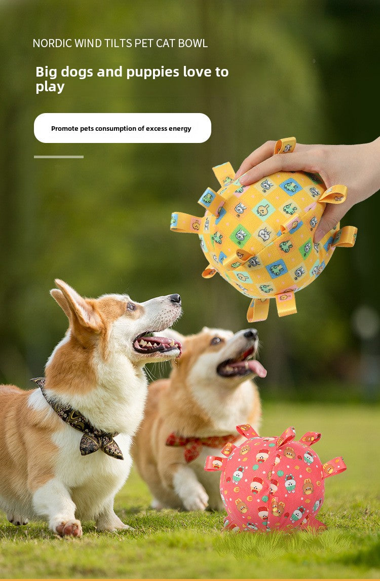 Pet Self-Hi Bite-Resistant Toy Ball Bell Sound