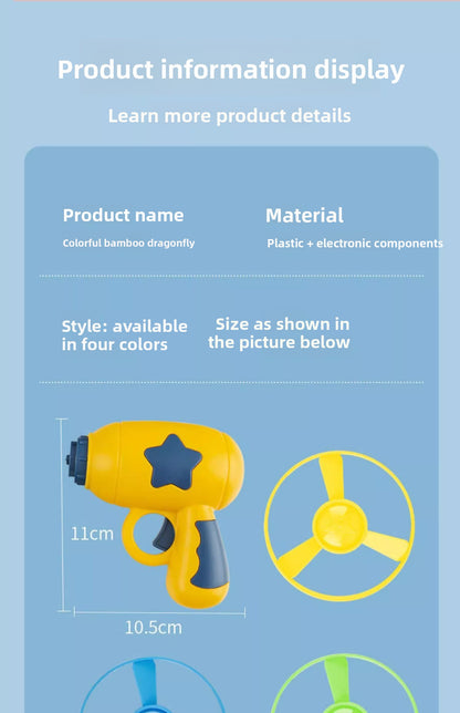 Bamboo Dragonfly Glowing Flying Disc Outdoor Cat Dog Plaything