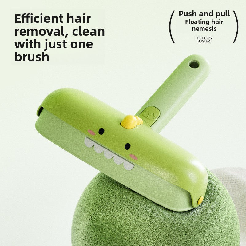 Reusable Pet Hair Remover Brush Dinosaur Design Sticky Lint Roller for Cat Dog Hair on Bedding Clothes Furniture Carpet Couch