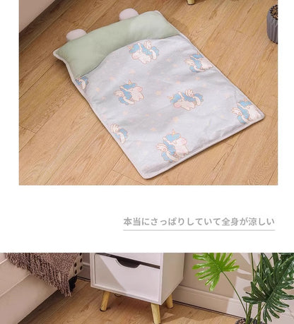 Dog Cat Summer Ice Silk Cooling Mat Pet Bed All Seasons for Small Medium Pets