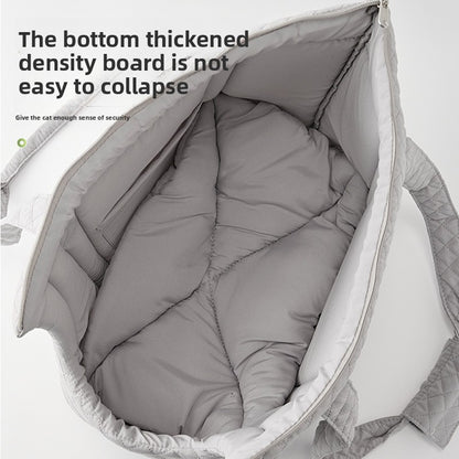 Cute Cat Carrier Backpack for Travel Large Capacity Breathable Pet Handbag Portable Dog Shoulder Bag Outgoing Puppy Crossbody Carrier