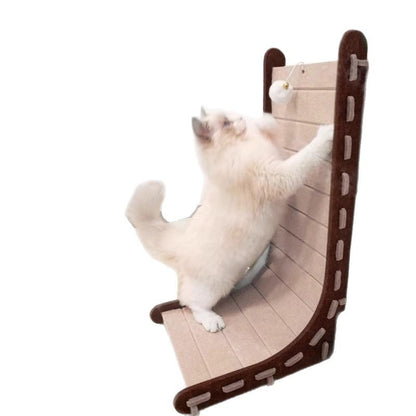 Large Felt LShaped Vertical Cat Scratching Board WearResistant Detachable Toy