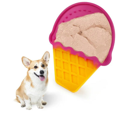 Dog Slow Feeder Ice Cream Licking Mat Food Grade Silicone Pad