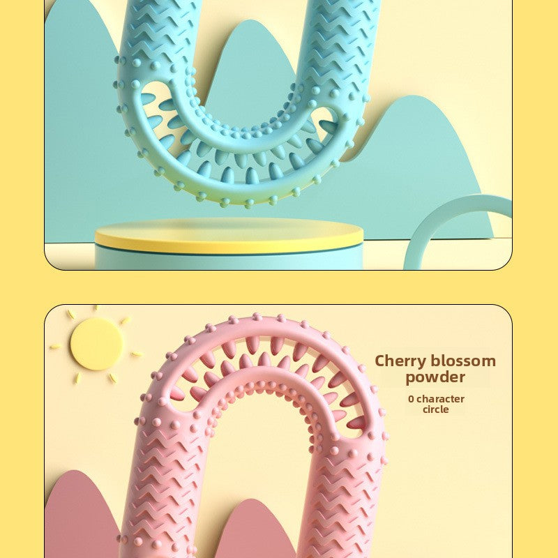 TPR Teething Chew Toy for Dogs and Cats Interactive Dental Cleaning O-Ring Soothing Puppy Kitten Pet Supplies