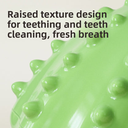 Interactive Dog Treat Dispensing Ball Toy Durable Chew Resistant Self-Play Pet Toy for Boredom Relief Mental Stimulation and Teeth Cleaning