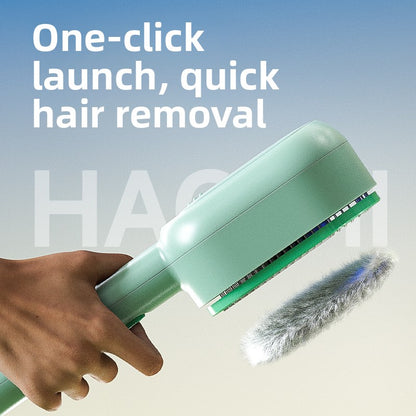 Magic Cat and Dog Hair Brush with Antibacterial Blue Light Spray Professional Pet Grooming Comb for Shedding Control Effectively Removes Loose Undercoat Fur