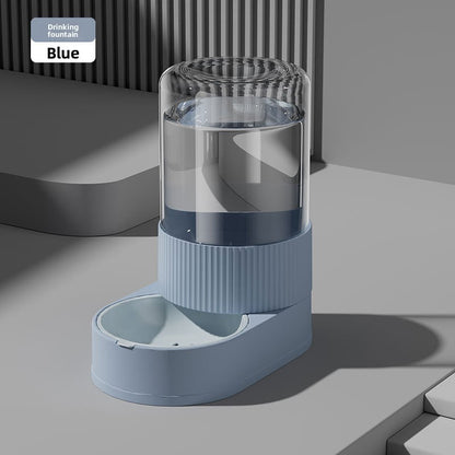 Automatic Cat and Dog Feeder and Water Dispenser Combo with Double Bowls, Neck Protection, Anti-Clumping, Large Capacity Pet Food Utensils