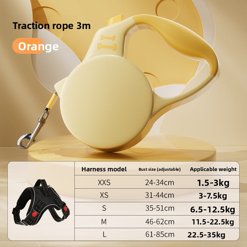 Anti Escape Automatic Retractable Walking Rope Leash for Teddy Corgi Small Medium Dogs Cats