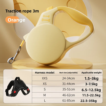 Anti Escape Automatic Retractable Walking Rope Leash for Teddy Corgi Small Medium Dogs Cats