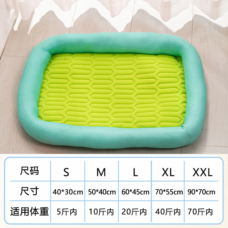 AllSeason Pet Cooling Mat Pad for Dogs Cats Summer WearResistant Bed Essentials