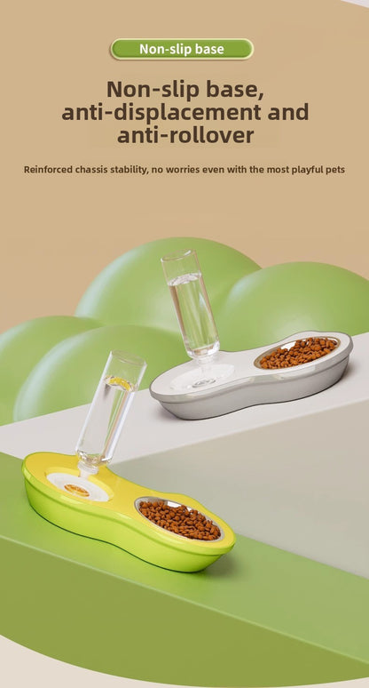 Automatic Drinking Stainless Steel Pet Bowl Double Set for Cats and Dogs