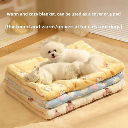 Electric Heating Pad for Cats and Dogs Waterproof Pet Warmer Mat Thermostat Control Ultra Soft Fleece Winter Bed for Puppy Kitten