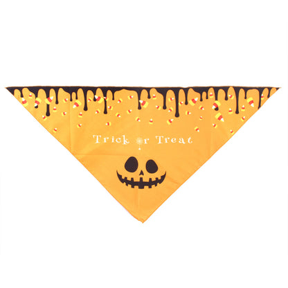 Pet Halloween bandana dog drool bib cat neck scarf