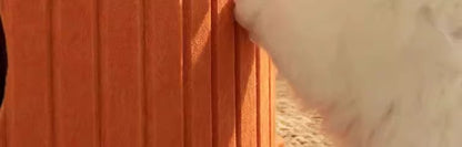 WinterWarm WearProof Felt Cat House Enclosed Bed with Scratching Board