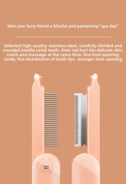 Cat Dog Long Hair Comb Pet Supplies Detangling Remove Floating Hair Cleaning Tool