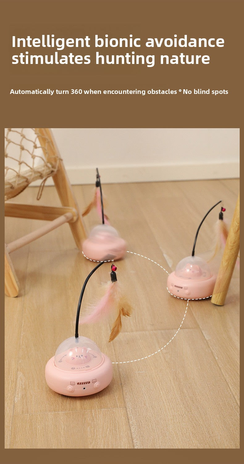 Rechargeable Electric Cat Toy Teaser Wand Laser Light Infrared Entertainment