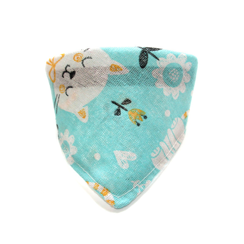 Pet Triangle Scarf Dog Scarf Cat Collar Christmas Small Dog Bib Japanese Style Cute Sweet Style