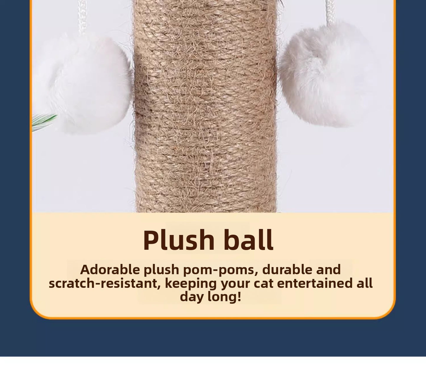 WearResistant Sisal Cat Scratching Post Board Toy for Vertical Climbing Boredom Relief