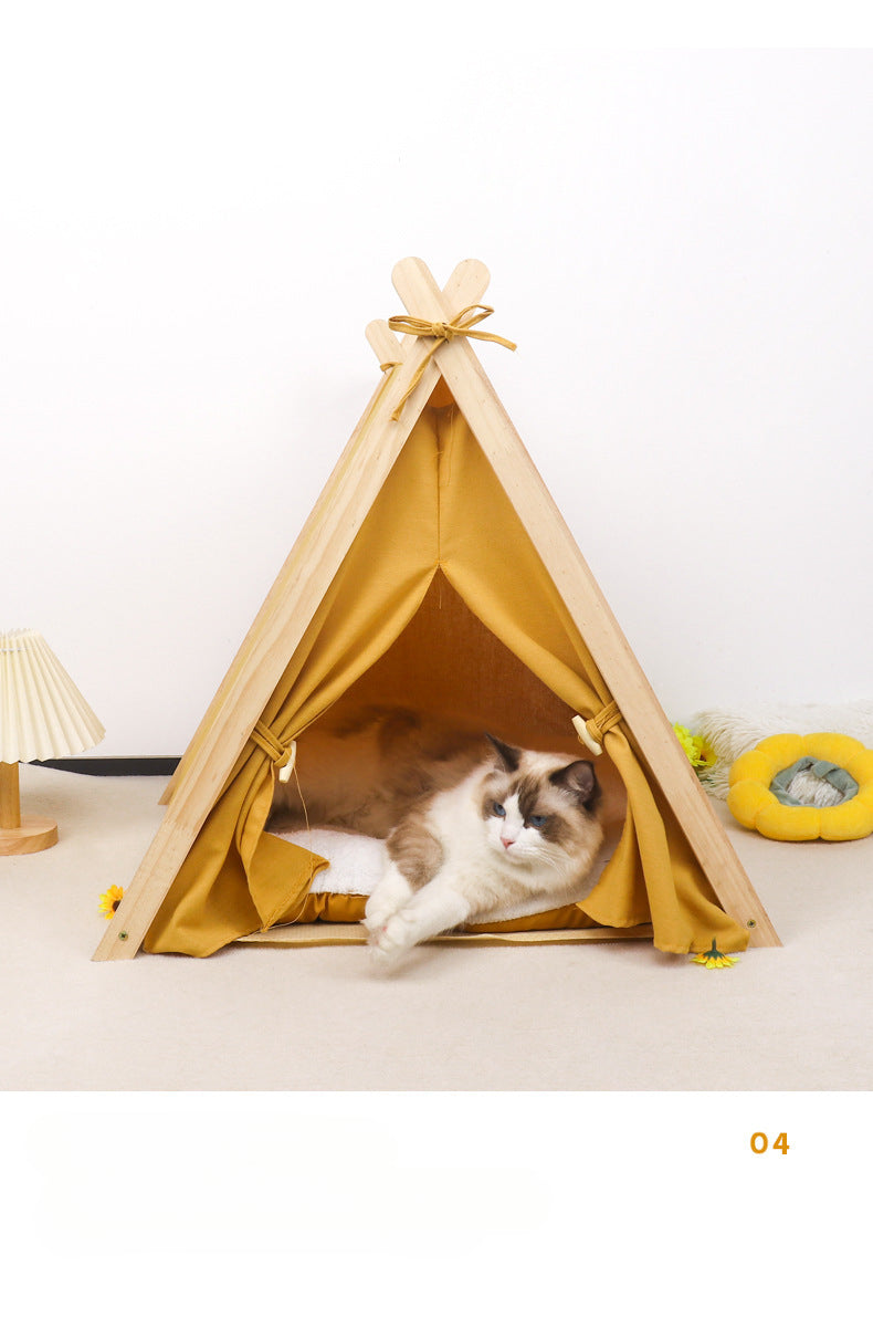 Pet Tent Dog House All-Season Universal Detachable Washable Enclosed Indoor Cat Winter Warm Cat Tent Cat House